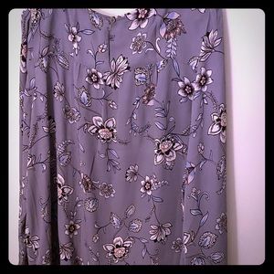 The Loft Purple Floral Blouse